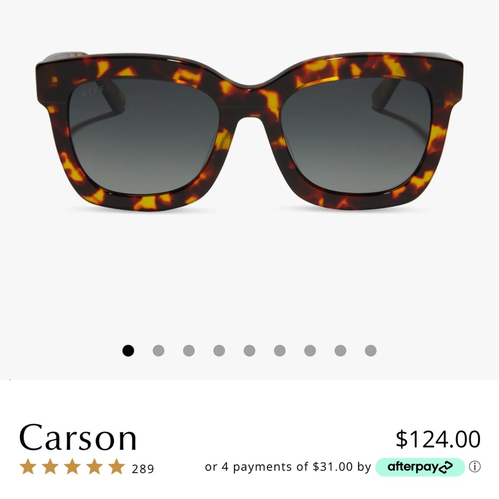 Diff Womens Carson Polarized Amber sunglasses brand new!